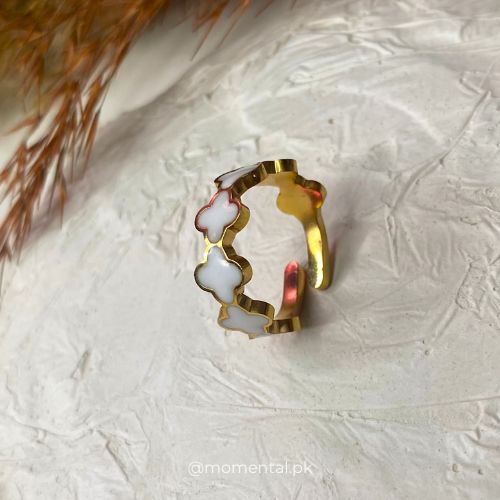 Floral rings (pack of 02)
